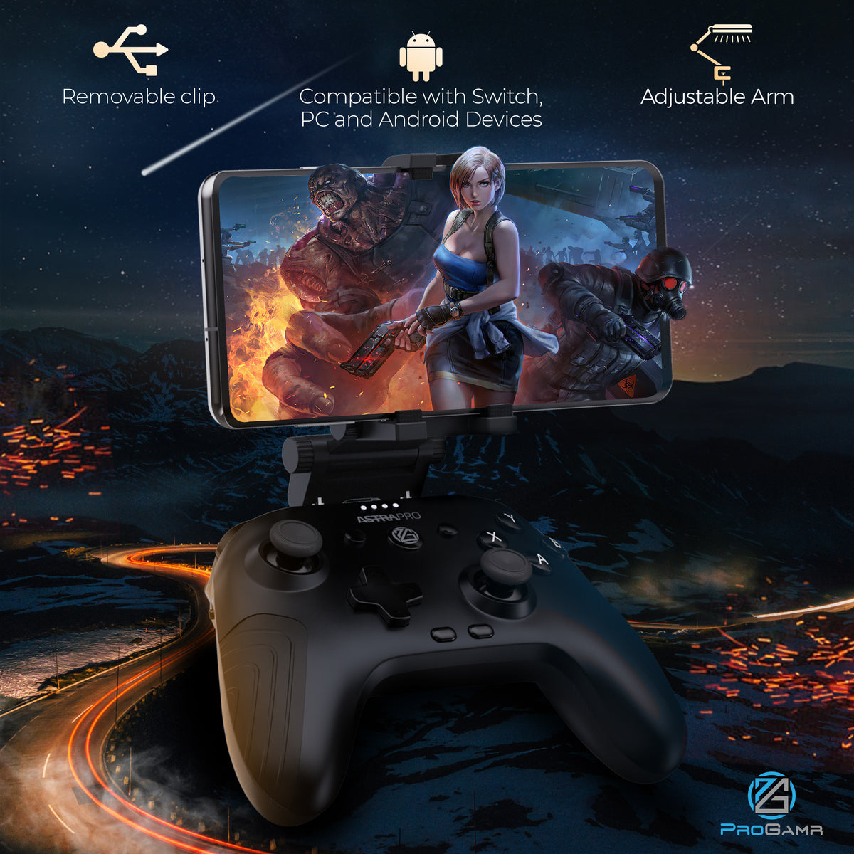 ProGAMR AstraPro Nintendo Switch, Android, and PC Gaming Controller