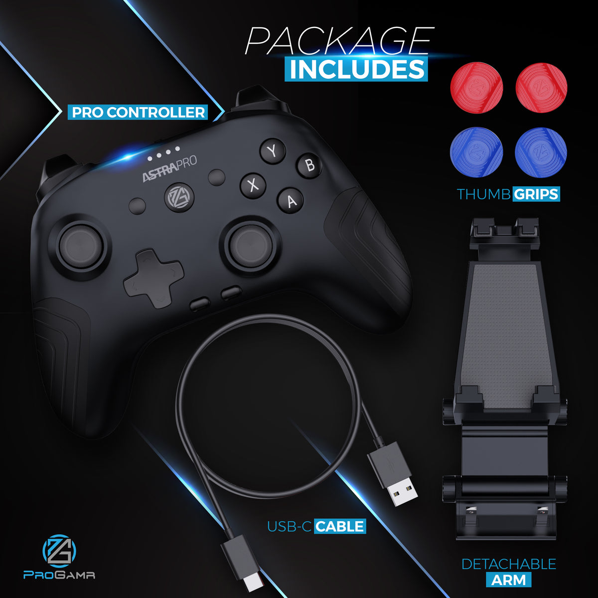 ProGAMR AstraPro Nintendo Switch, Android, and PC Gaming Controller