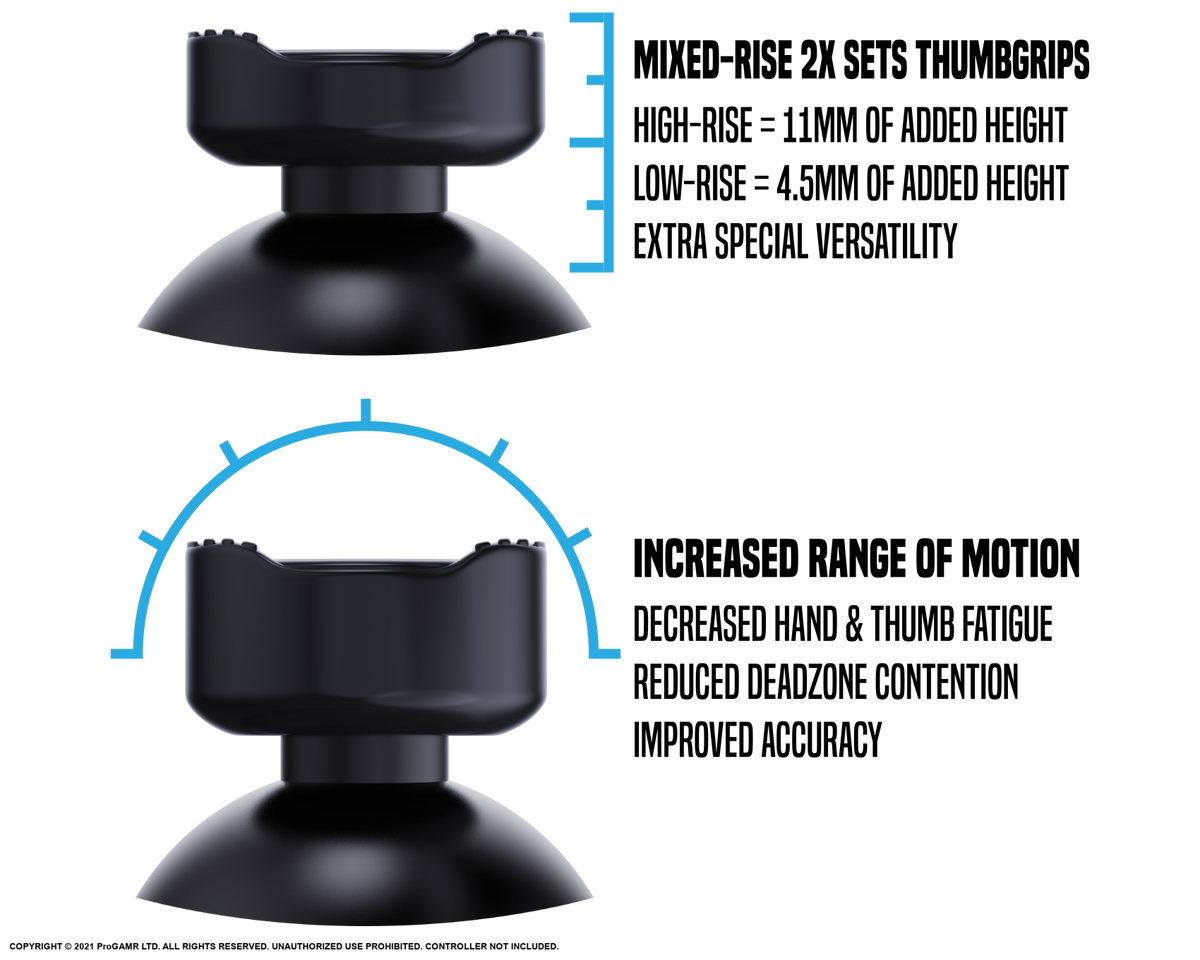 Performance Thumb Grips for PlayStation® 5 Dual Sense Controller